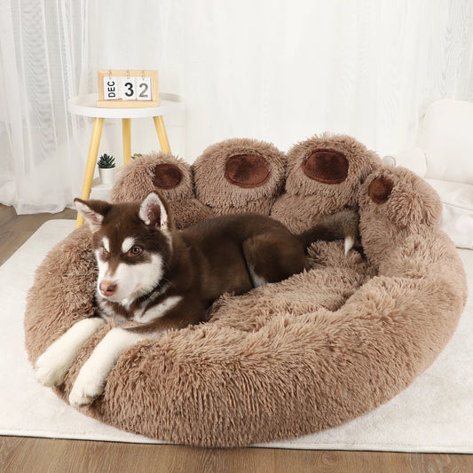 Fluffy Winter Dog & Cat Bed – Plush, Cozy & Perfect for All Pets