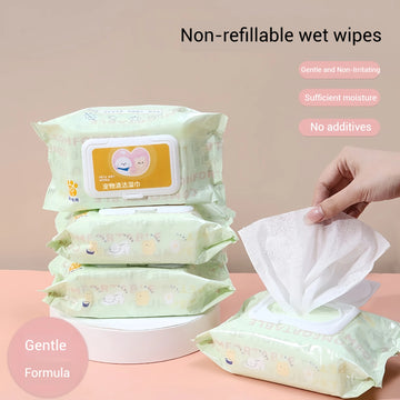 Pet Cleaning Wipes for Cats & Dogs (3 Packs – 240 Sheets)