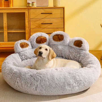 Fluffy Winter Dog & Cat Bed – Plush, Cozy & Perfect for All Pets