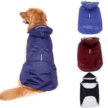 Dog Raincoat Waterproof Hoodie Jacket – Reflective & All Sizes